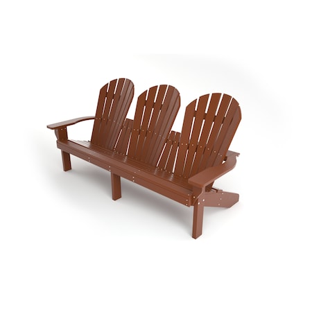 Frog Furnishings Brown Grand Isle Adirondack Bench PB ADGISBRO